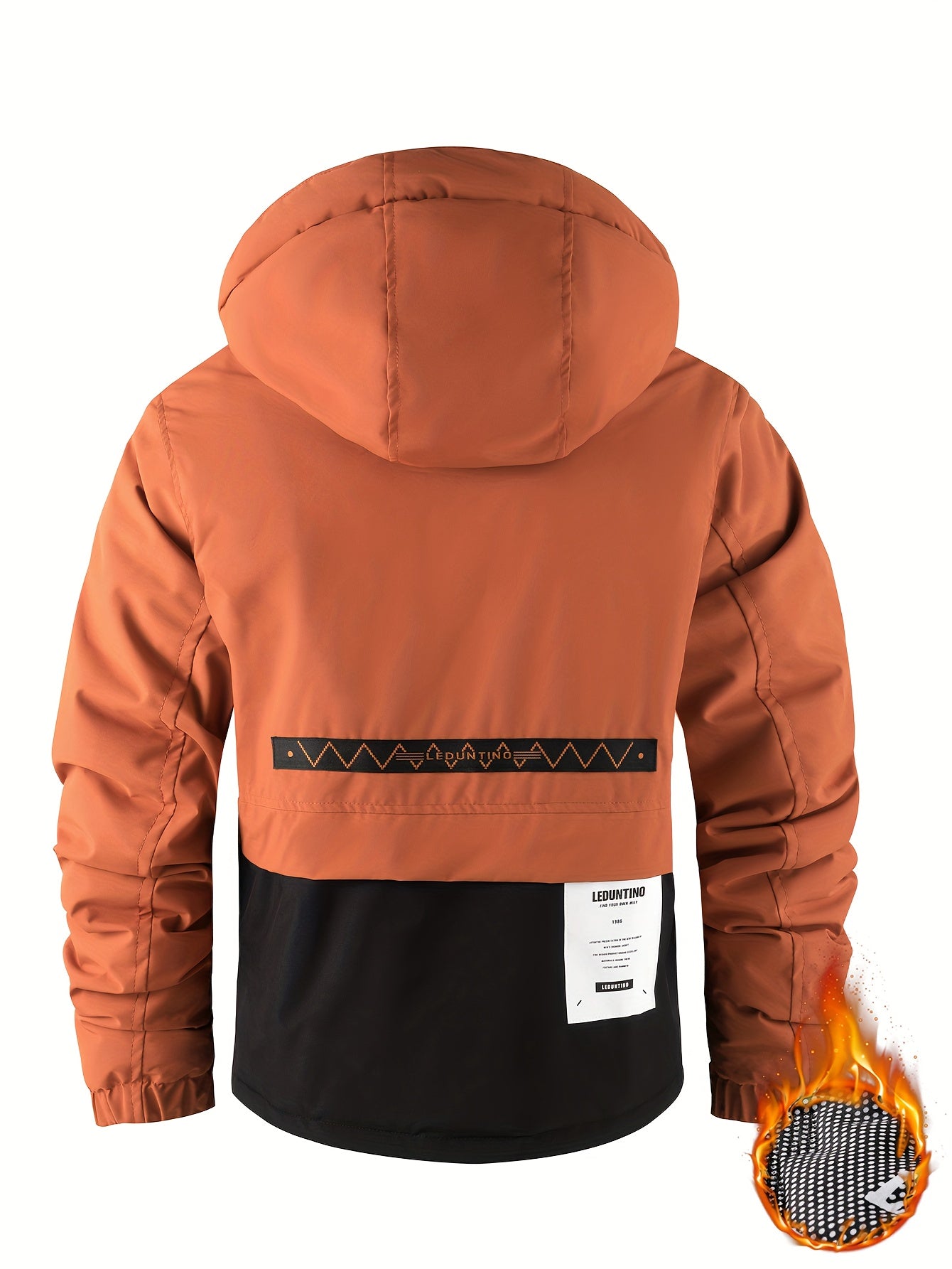 Men's Heavy-Duty Winter Padded Jacket with Detachable Hooded Vest-Like, Multi-Pocket Design & 3D Logo - Full-Zip Outdoor Coat for Skiing,M Snowboarding (White/Black, -Filled), Mens Winter Coats For Men, Winter Jackets For Men