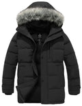 wantdo Mens Heavy Duty Waterproof Winter Jacket (Black Large)