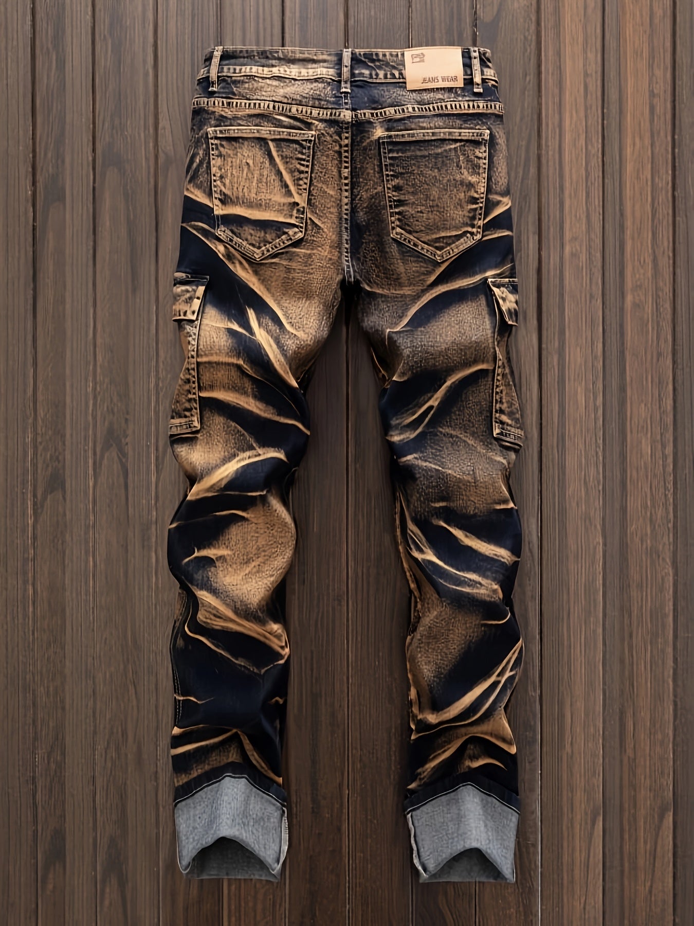 Men's Straight Cut Ripped Jeans, Fashionable Camouflage Jeans, Street Fashion Men Jeans Para Hombre, Designer Jeans for Men, Fashion Mens Clothing, Graphic Jeans, Jeans Special for Men, White Strech Jeans Regular Fit for Men,