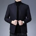 New Brand Casual Fashion Baseball Collar Autumn Winter Mens Coat 2025 Men Clothing Fashion Jacket Solid Classic Windbreaker
