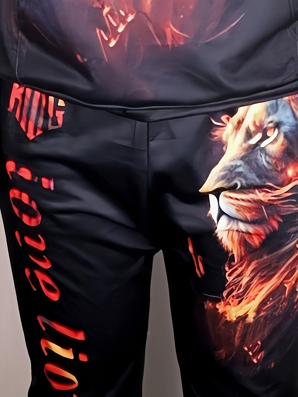 Spring And Autumn Men'S Tracksuit 3D Ferocious Lion Print Hoodies Sweatshirts Pants Sets Casual Mens Clothing Essentials Hoody