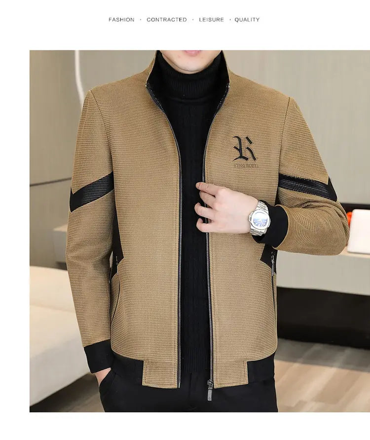 Autumn Winter Mens New Jackets Men Thicken Wool Liner Jacket Fleece Warm lapel Men Coats Casual Streetwear Outwear