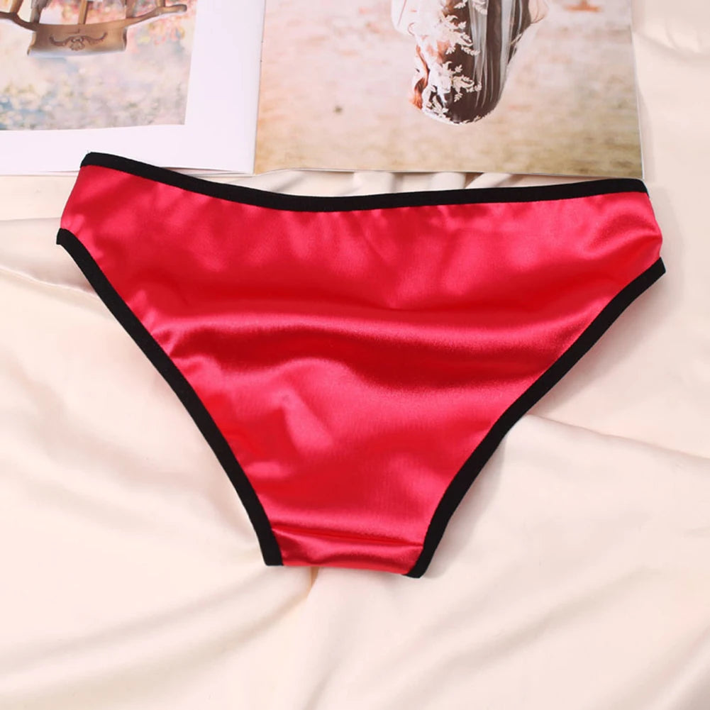 Women Ladies Sexy Underwear Breathable Briefs Sexy Low Waist Lace Panties Seamless Quick-drying Underpant