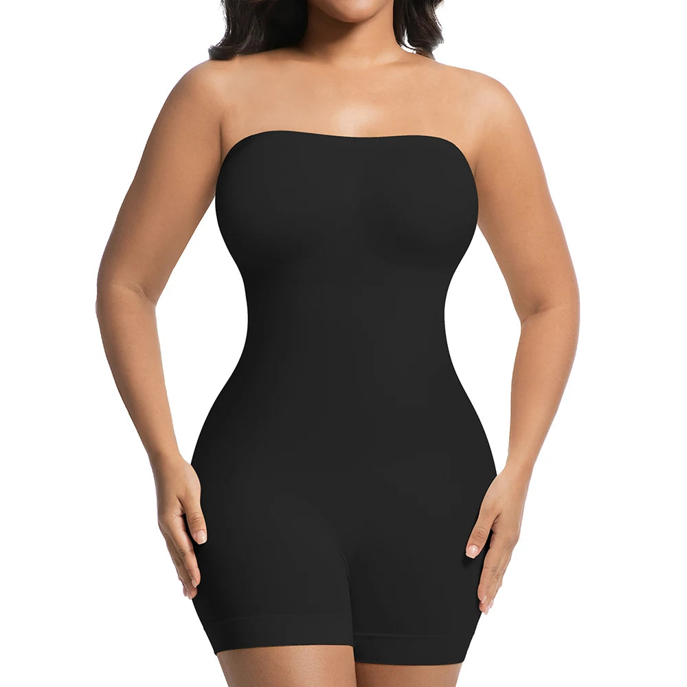 Women Strapless Shapewear Bodysuits Tummy Control Butt Lifter Body Shaper Waist Trainer Sculpting Underwear Shape wear