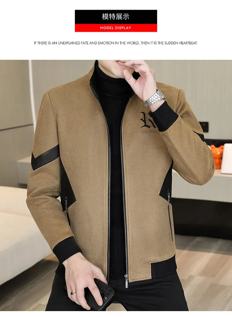 Autumn Winter Mens New Jackets Men Thicken Wool Liner Jacket Fleece Warm lapel Men Coats Casual Streetwear Outwear