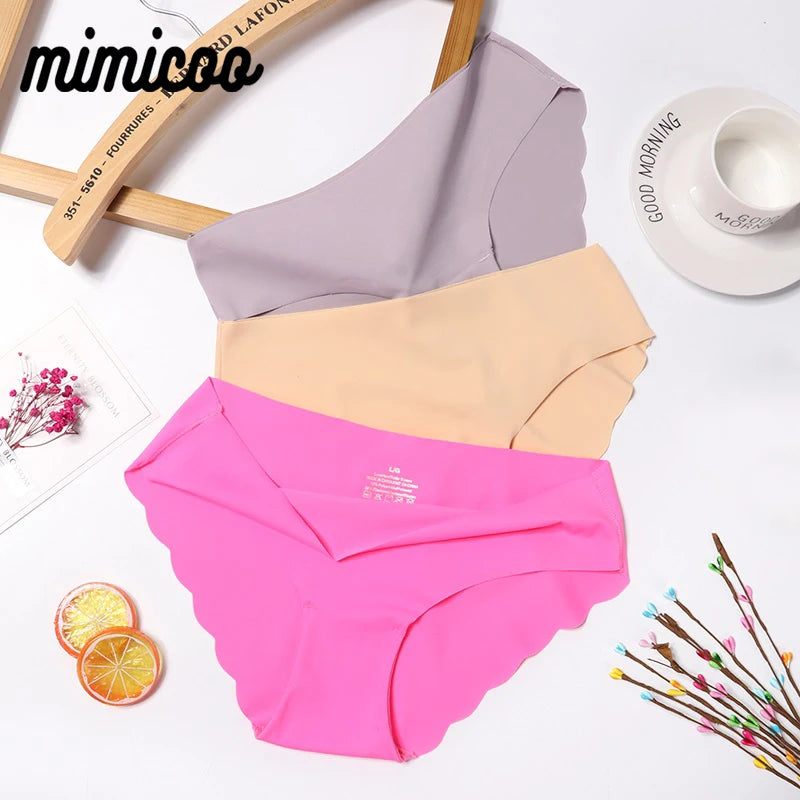 3PCS Women's Panties Seamless Underwear For Woman Sexy Lingerie Briefs Female Lingerie 3 Pcs/set Comfort Women Underwear