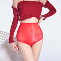 Women Oil Shiny Glossy Sexy Underwear Woman Sheer See Through See Through Sheer Underpant Knickers High Waist Sexy Soft Briefs