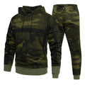 2025 Men's Autumn Winter Sport Casual Sets Camouflage Pullover Hoodies and Pants Two Pieces Street Loose Harajuku Men Tracksuits