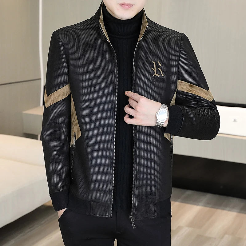 Autumn Winter Mens New Jackets Men Thicken Wool Liner Jacket Fleece Warm lapel Men Coats Casual Streetwear Outwear
