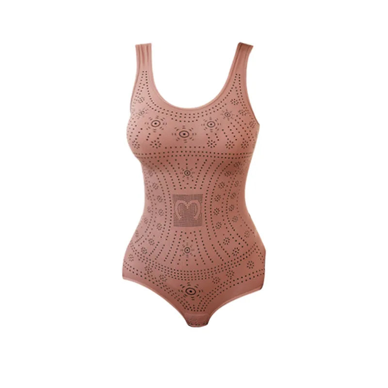 Slimming  Full Body Shaper Corset Underwear Women Tank Top Seamless Bodysuit Printed Plus Size Tummy Control Shapewear Flat Bell