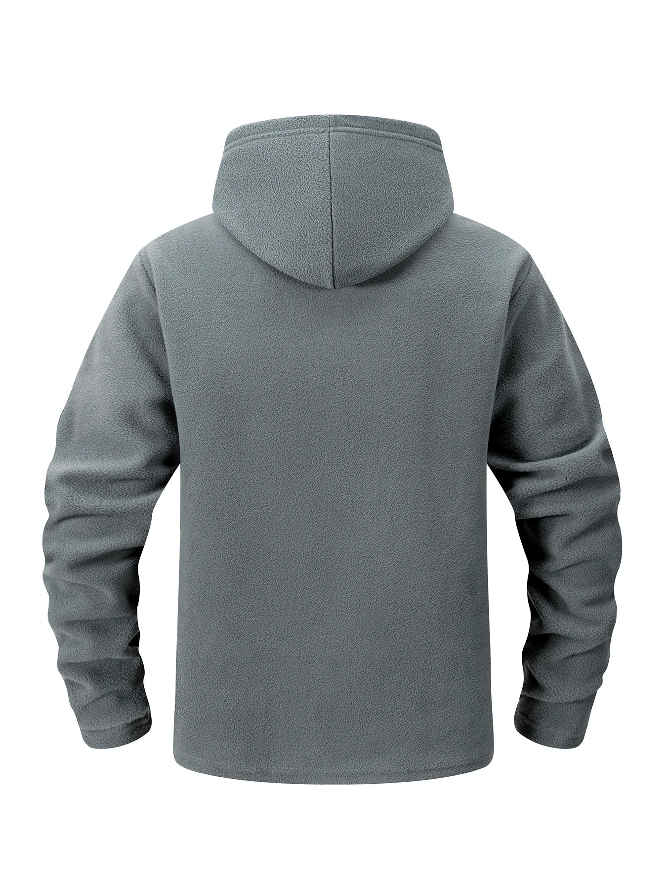 Men's Hooded Jacket Coat  Autumn Men Outdoor Hiking Biking Training Outwear Full-Zip Up Windproof Hooded Warm Work Coat