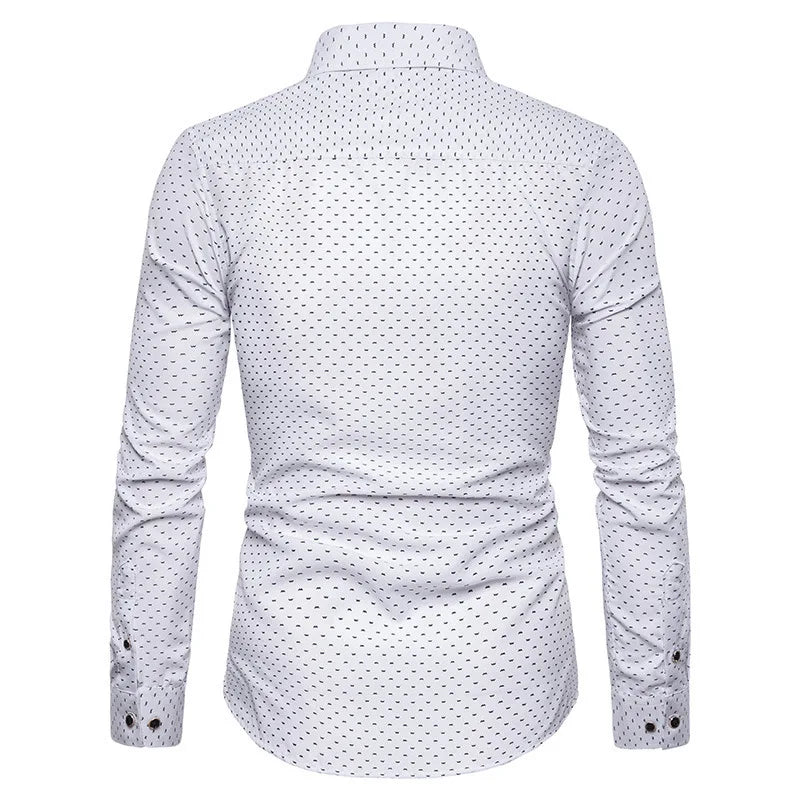 209 Korean Slim Fit Long Sve Dr irt Men's Faion Casual Slim Fit irt Floral Print Summer Thin Fabric irt