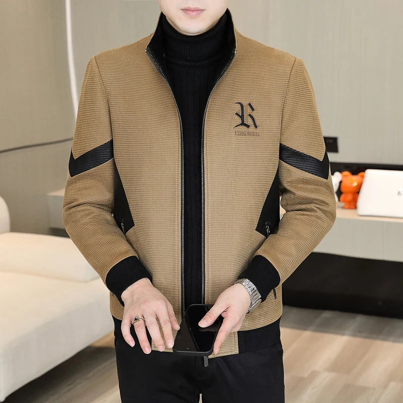 Autumn Winter Mens New Jackets Men Thicken Wool Liner Jacket Fleece Warm lapel Men Coats Casual Streetwear Outwear