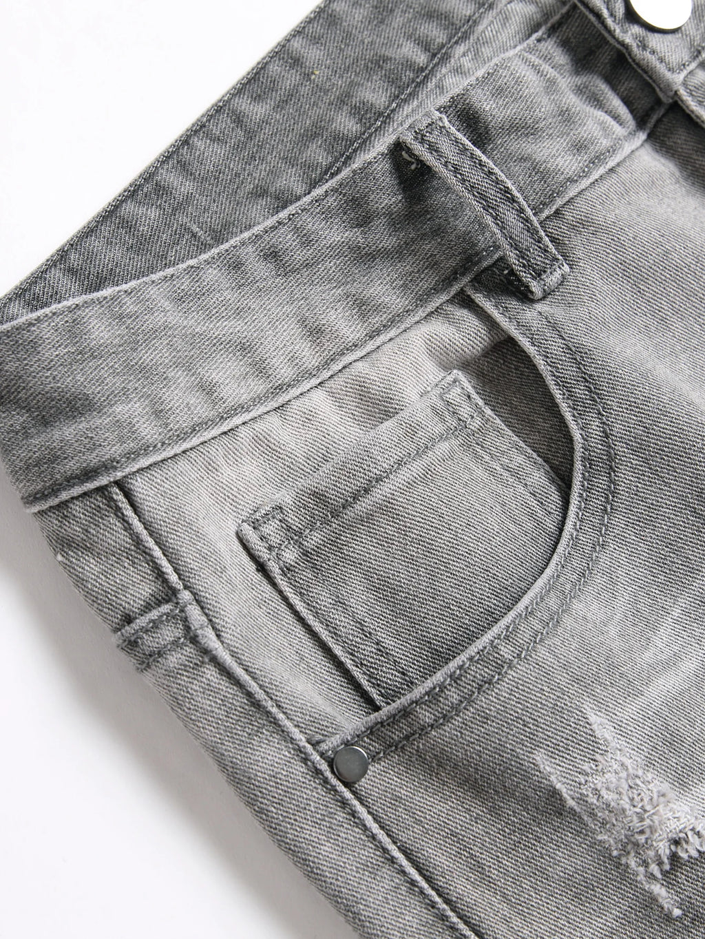 Men's Jeans Slim Fit Comfort Straight Leg Casual Mid Waist Denim Pants Grey Trousers Men Clothing