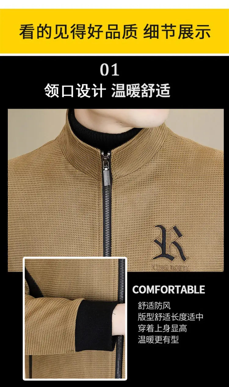 Autumn Winter Mens New Jackets Men Thicken Wool Liner Jacket Fleece Warm lapel Men Coats Casual Streetwear Outwear