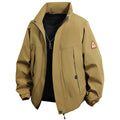 Mens Jacket Autumn Winter Windbreaker Thick Warm Coats Fleece Lined Outwear High Street Fashion Casual Jackets Man Streetwear