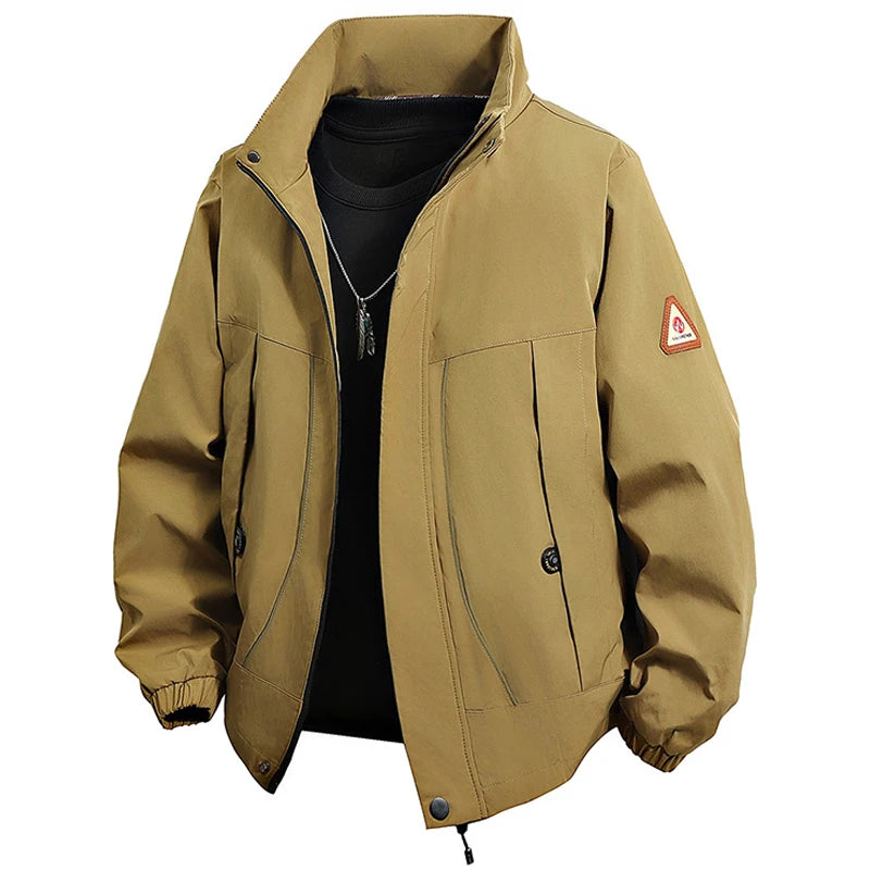 Mens Jacket Autumn Winter Windbreaker Thick Warm Coats Fleece Lined Outwear High Street Fashion Casual Jackets Man Streetwear