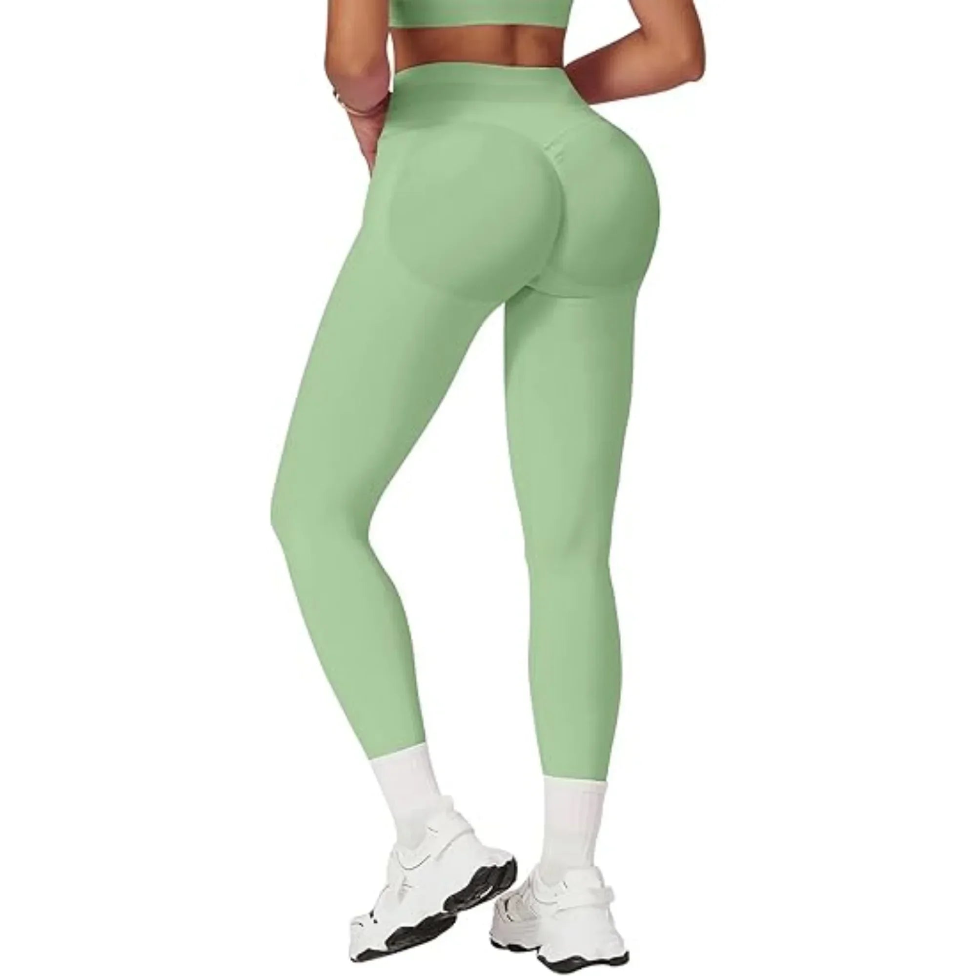 Summer Women's Gym Yoga Exercise Pants Three Leg Waist Tight and Sexy Hip Lifting Seamless Pants Fitness Exercise Yoga Pants