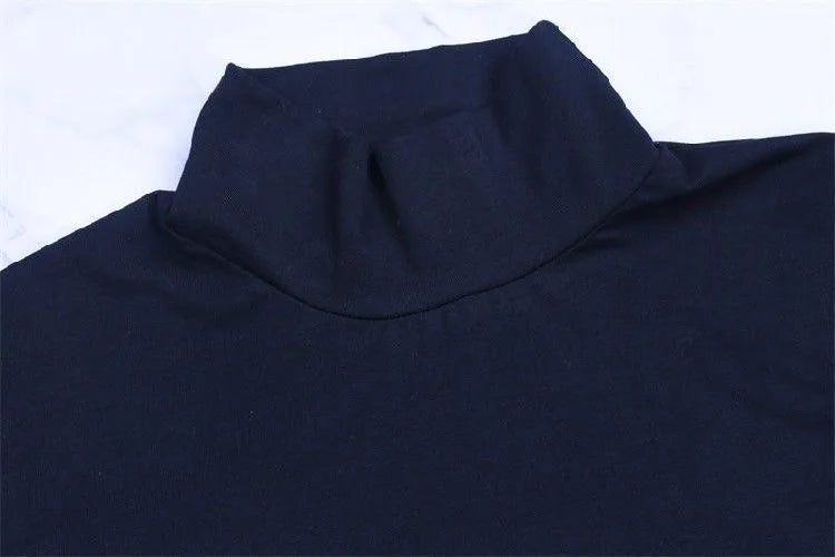 Bodysuit Hot Girl Sexy Spice Basic High-Neck Elastic Slim-Fit Fashion Long-Sleeved Bodycon Top innerwear Solid Base Layer Shirt