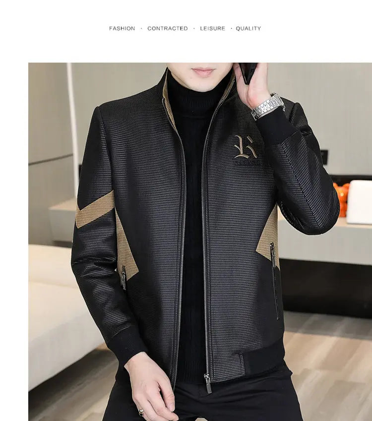 Autumn Winter Mens New Jackets Men Thicken Wool Liner Jacket Fleece Warm lapel Men Coats Casual Streetwear Outwear