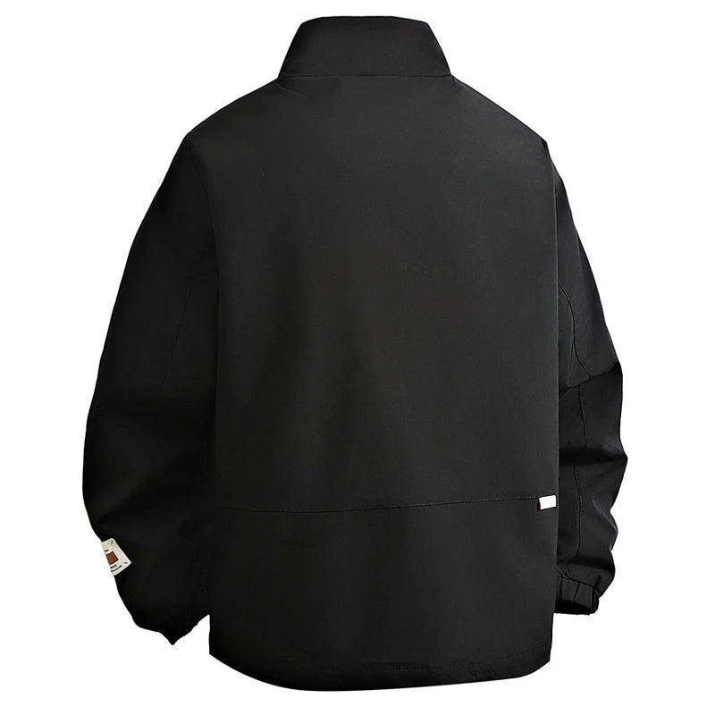 Mens Jacket Autumn Winter Windbreaker Thick Warm Coats Fleece Lined Outwear High Street Fashion Casual Jackets Man Streetwear