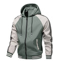 Men's casual jacket - New autumn style workwear sporty windproof hooded coat