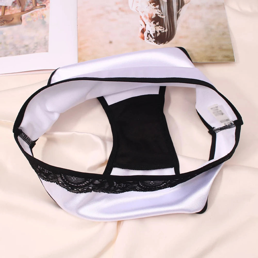 Women Ladies Sexy Underwear Breathable Briefs Sexy Low Waist Lace Panties Seamless Quick-drying Underpant
