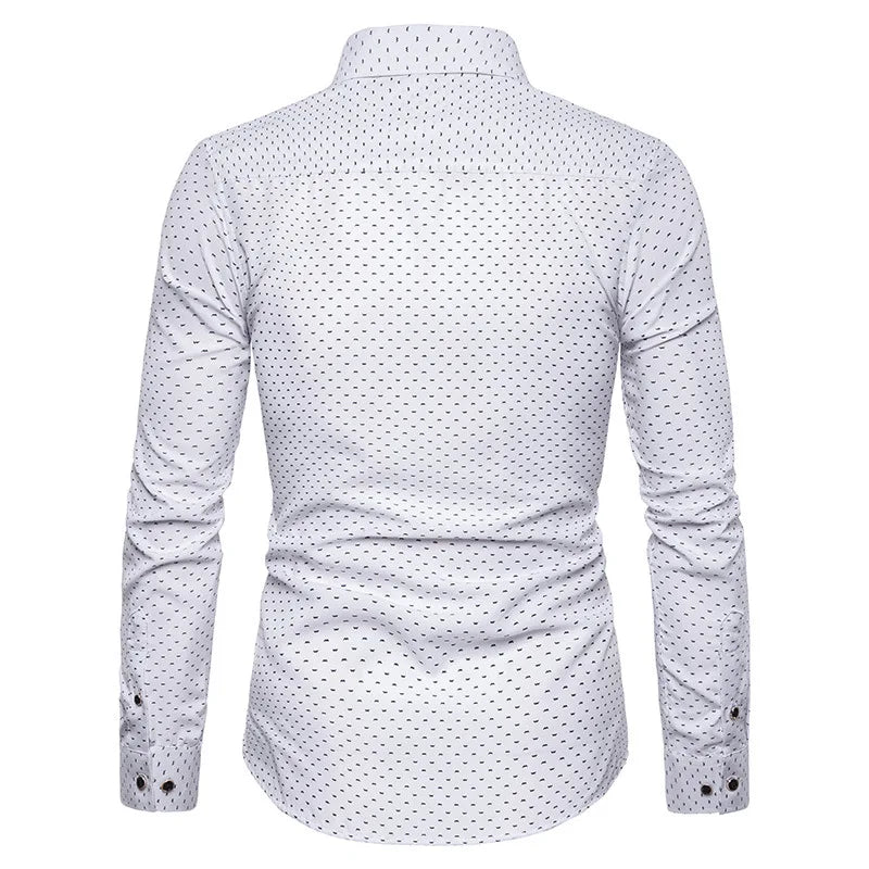 209 Korean Slim Fit Long Sve Dr irt Men's Faion Casual Slim Fit irt Floral Print Summer Thin Fabric irt