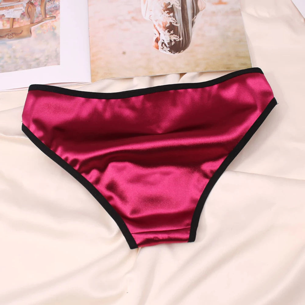 Women Ladies Sexy Underwear Breathable Briefs Sexy Low Waist Lace Panties Seamless Quick-drying Underpant