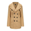 New Mens Peacoat Long-sleeved Tweed Coat Autumn and Winter Fashion Solid Color Long Overcoats Large Size Male Jackets