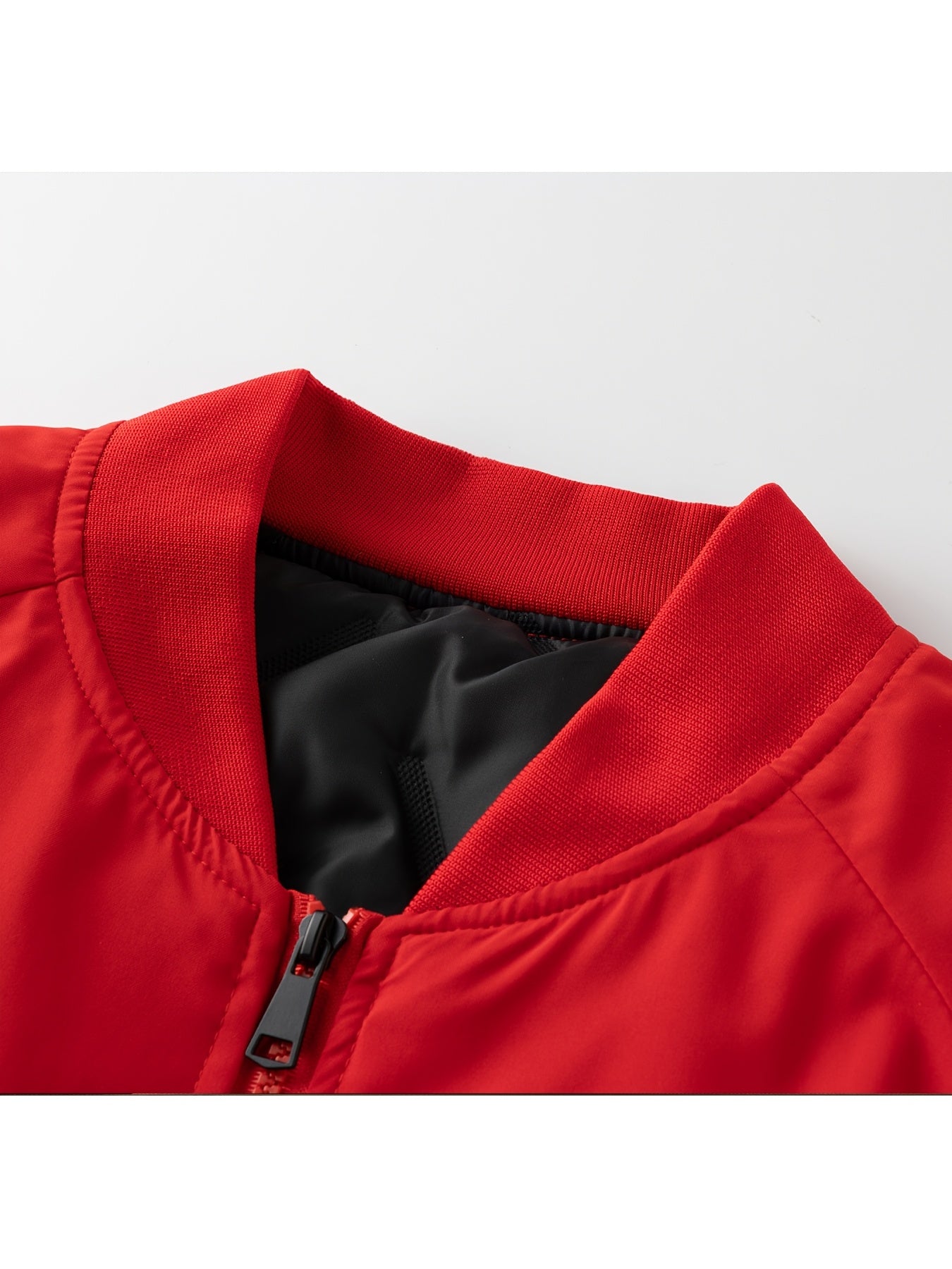 Men's Oversized Winter Bomber Jacket - Heavy-Duty Full-Zip Coat with Baseball Collar & Full-Length Zipper (0XL-7XL) - Large Size Chart, -Filled Pockets, Casual Cold Weather Outerwear for Big & Tall Men, PLUS SIZE, Mens Winter