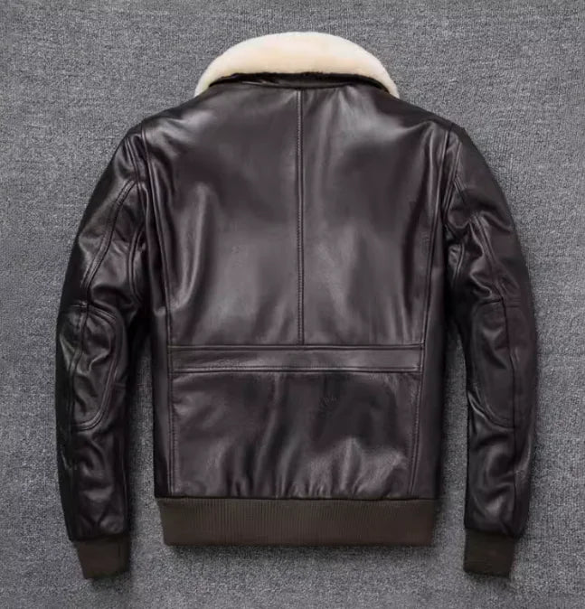 City Sleek Leather Pilot Jacket